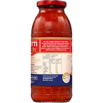 Mutti Sugo Semplice Pasta Sauce Bolognese 400g