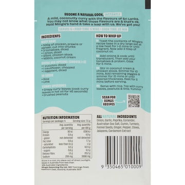 Mingle Sri Lankan Coconut Turmeric Curry Recipe Base 30g