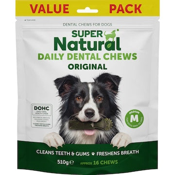 Super Natural Dental Care Daily Dental Chews Dog Treats 510g