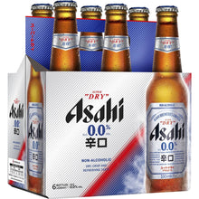 Asahi Super Dry 0% Non Alcoholic Beer Glass Bottles Multipack 330ml x 6 Pack