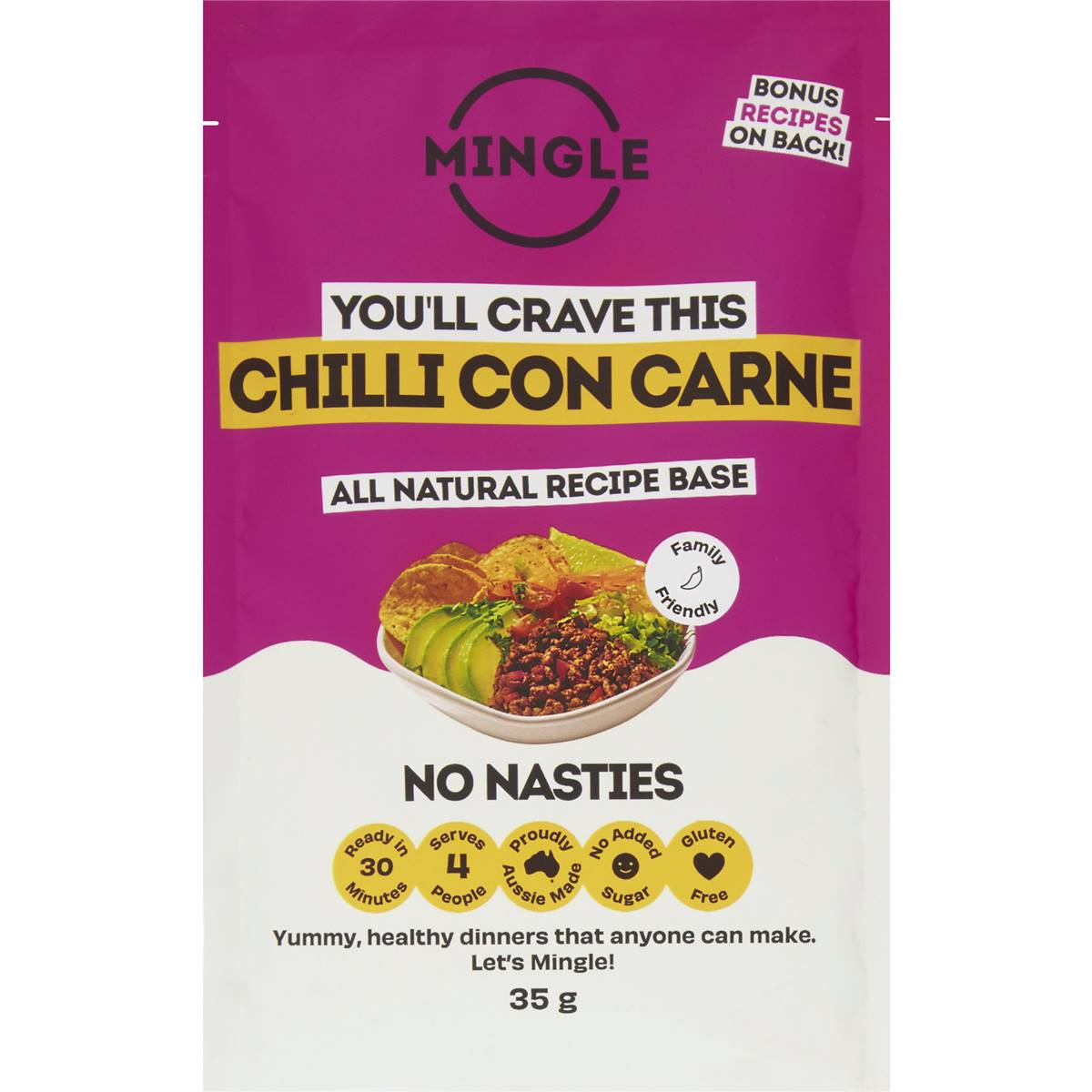 Mingle Crave This Chilli Con Carne Recipe Base 30g