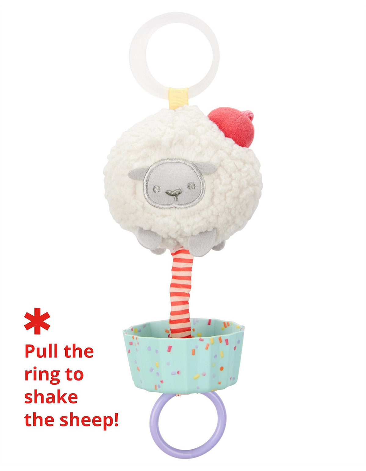 Sweet Sheep Jitter Stroller Toy