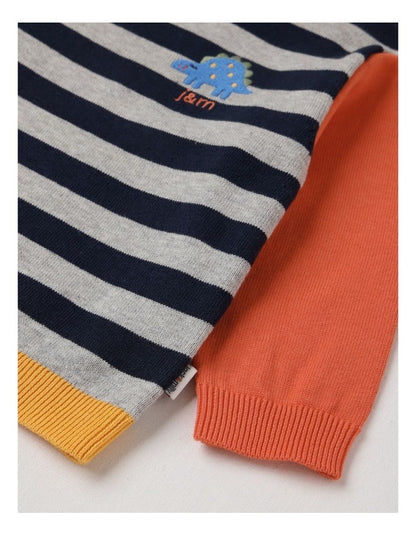 Ollie Stripe Knitted Jumper in Multi