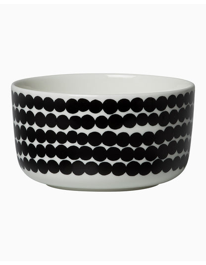 Oiva Siirtolapuutarha 500ml Stoneware Bowl Black Räsymatto