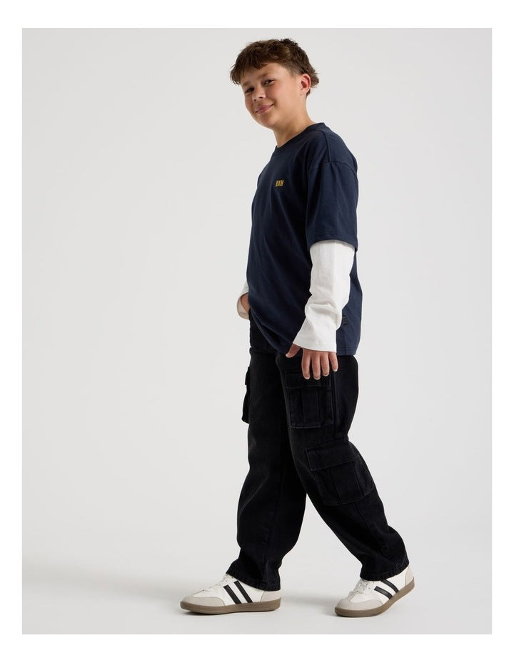 Cargo Jean in Black
