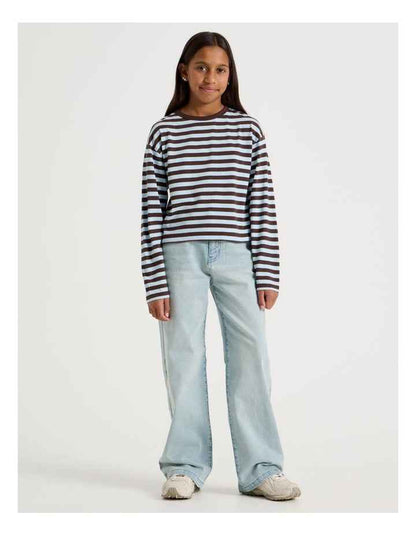 Oversized Stripe Tee in Multi