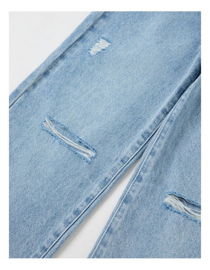 High Rise Wide Leg Jean in Mid Denim
