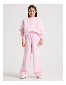 Sunday Club Straight Leg Trackpants in Pink
