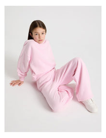 Sunday Club Straight Leg Trackpants in Pink