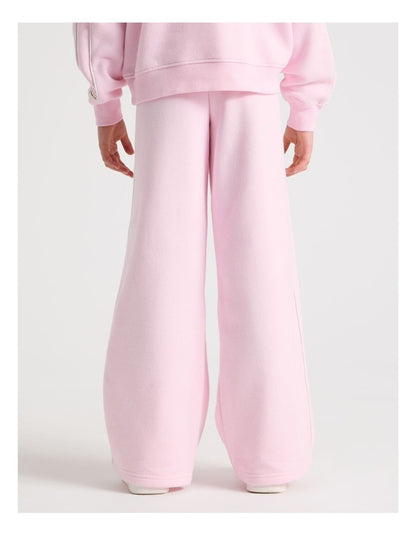 Sunday Club Straight Leg Trackpants in Pink