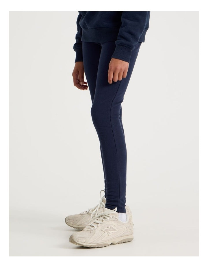 Fleece Lined Legging in Navy