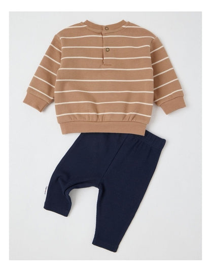 Clay Boucle Whale Top and Pant Set in Assorted