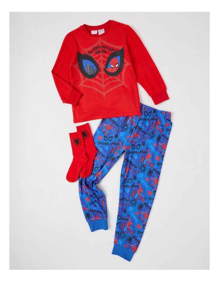 Cosy Knit Pyjama With Socks in Red