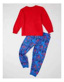 Cosy Knit Pyjama With Socks in Red