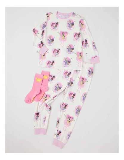 Cosy Knit Pyjama With Socks in Cream