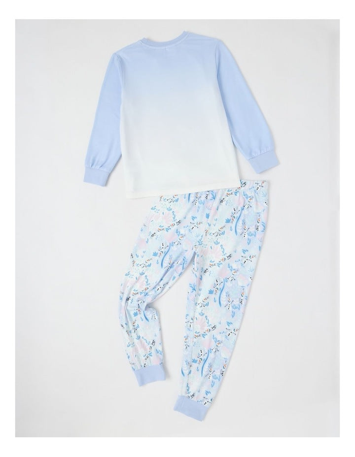 Cosy Knit Pyjama With Socks in Baby Blue
