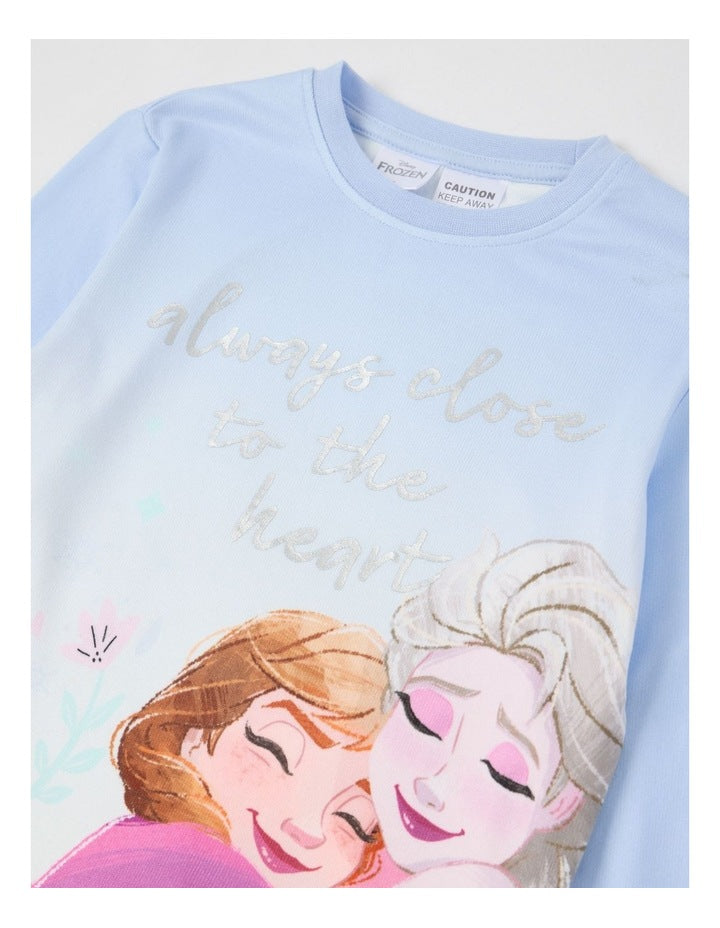 Cosy Knit Pyjama With Socks in Baby Blue