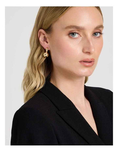 Gold Sphere Earring in Gold
