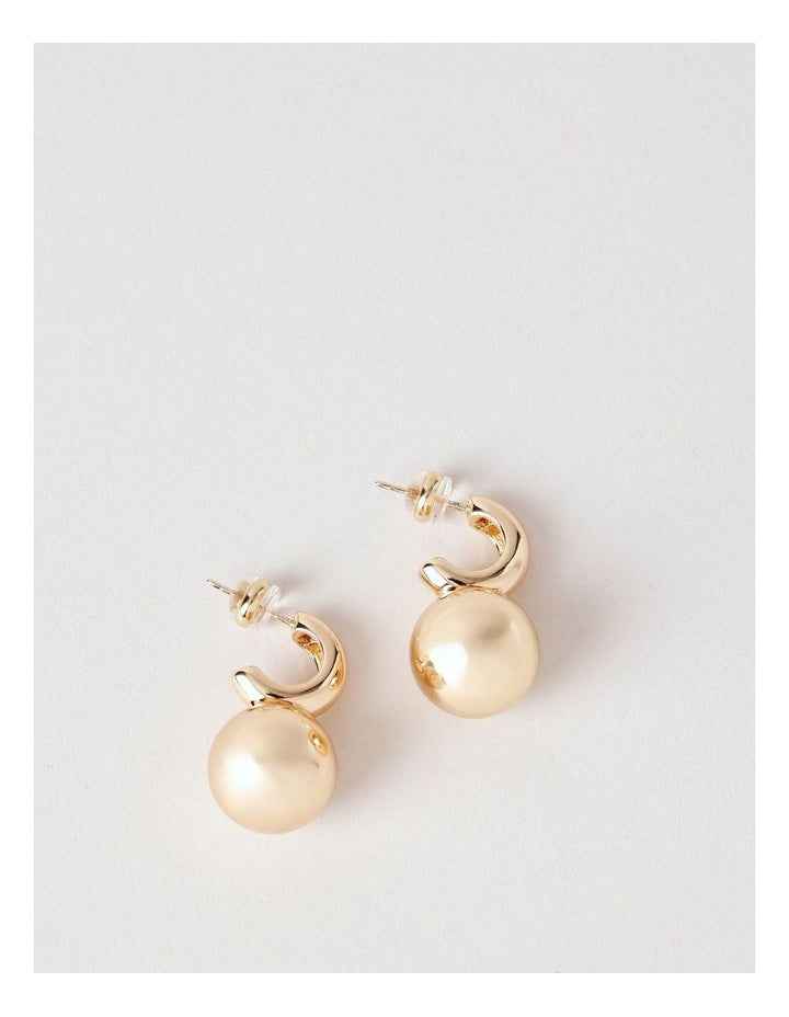 Gold Sphere Earring in Gold