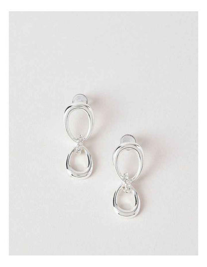 Link Earrings in Silver