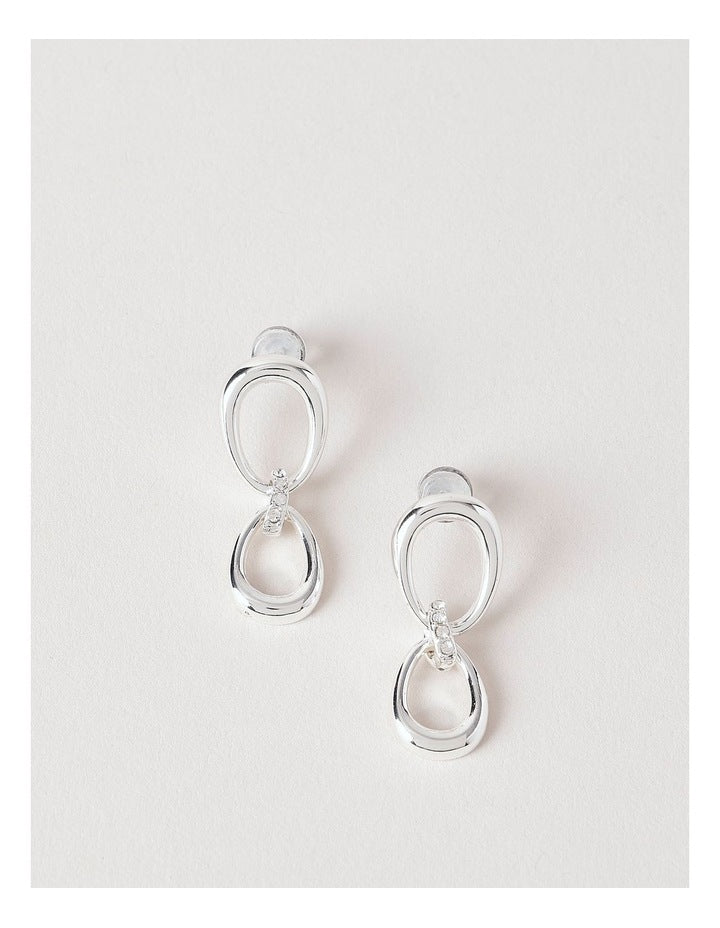 Link Earrings in Silver