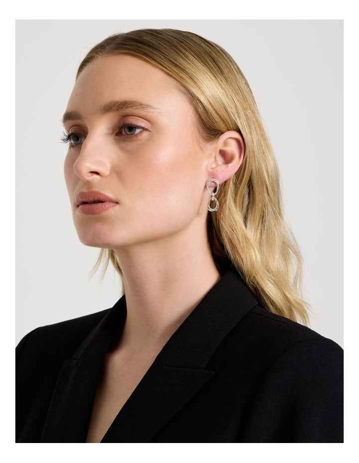 Link Earrings in Silver