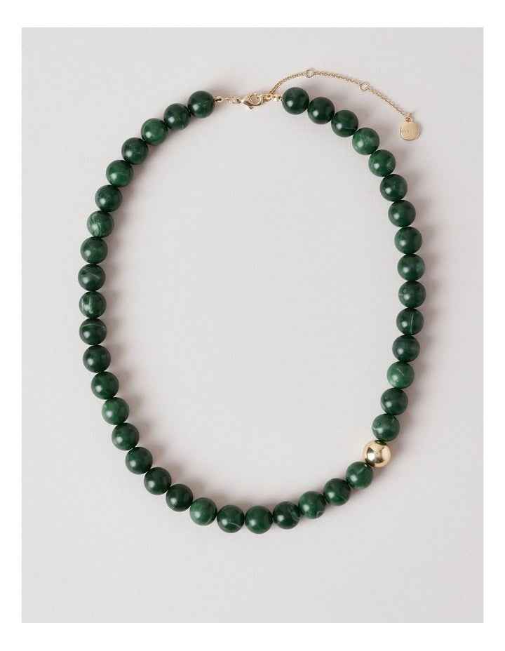 Semi Precious Necklace in Green