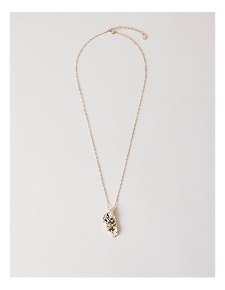 Gold Nugget Pendant in Gold