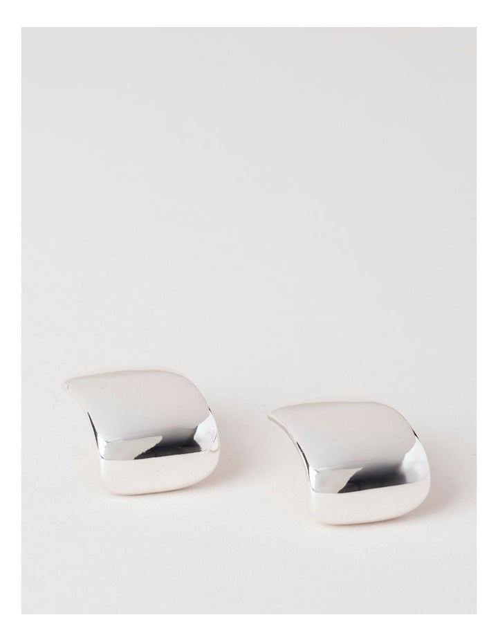 Square Studs in Silver