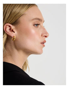 Medium Hoop Earrings Gold
