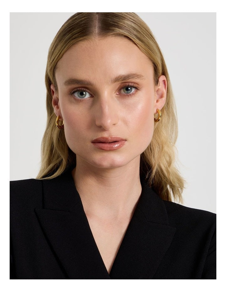 Medium Hoop Earrings Gold
