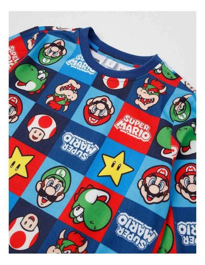 Mario Cosy Knit Pyjama With Socks in Multicolour