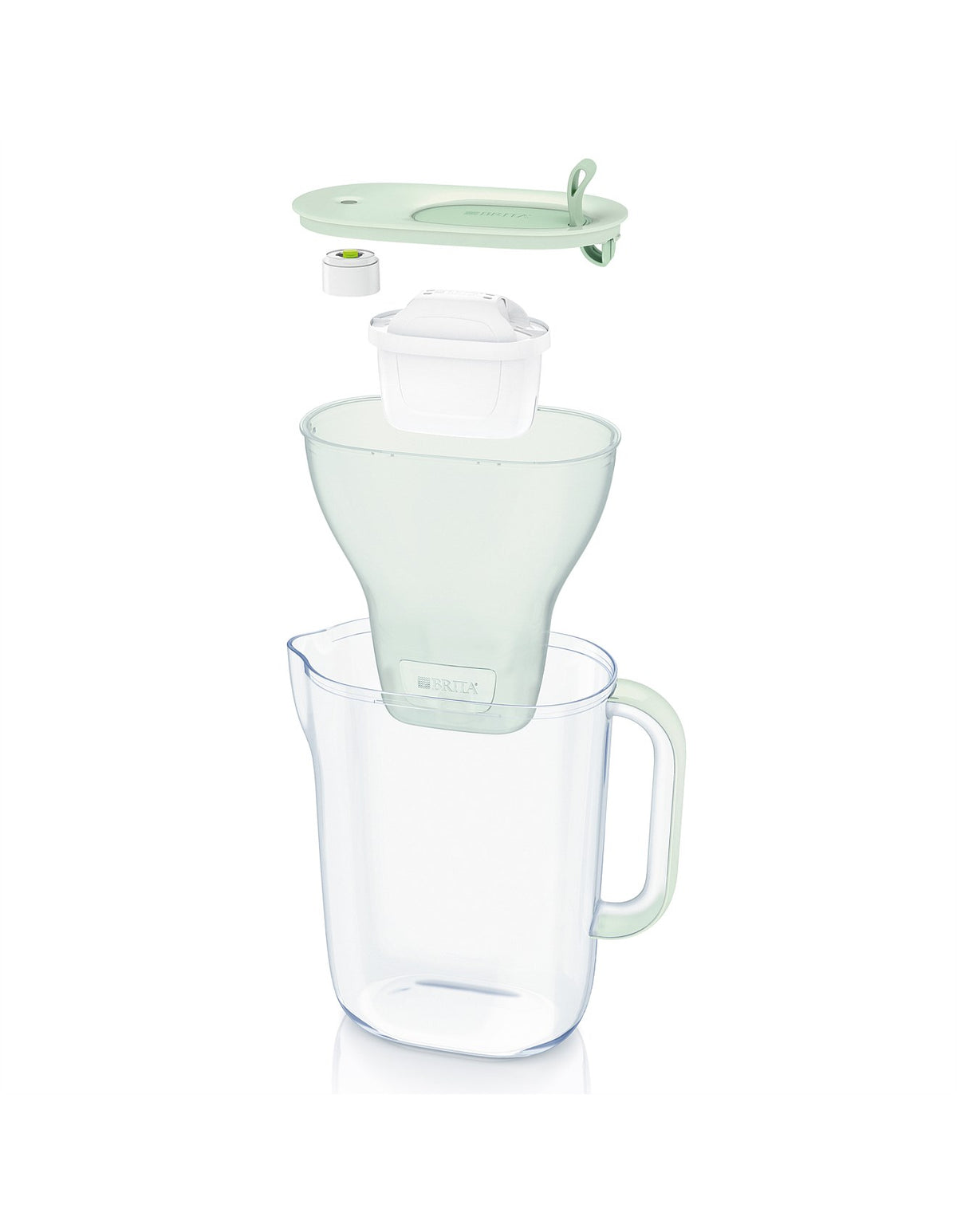 BRITA Water Filter Jug Style Eco 2.4L (3 Maxtra Pro Filters) - Soft Green