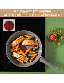 REVIVE INDUCTION CERAMIC FRYPAN 28CM BIEGE