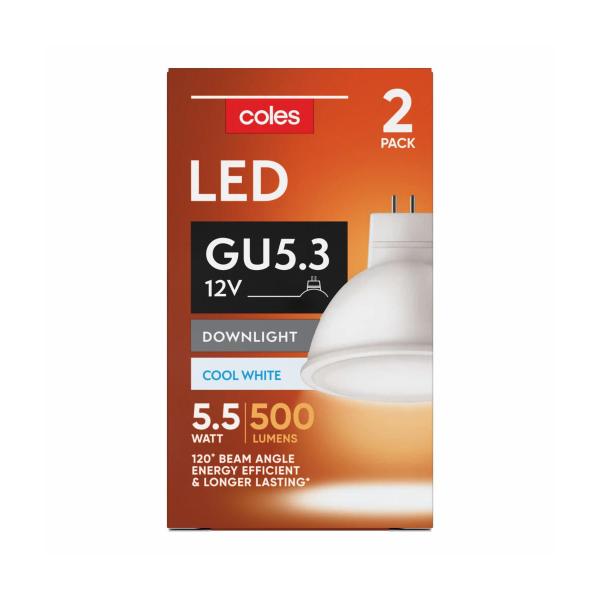 Light Globes Led Mr16 500Lum 4000K 5.5W
