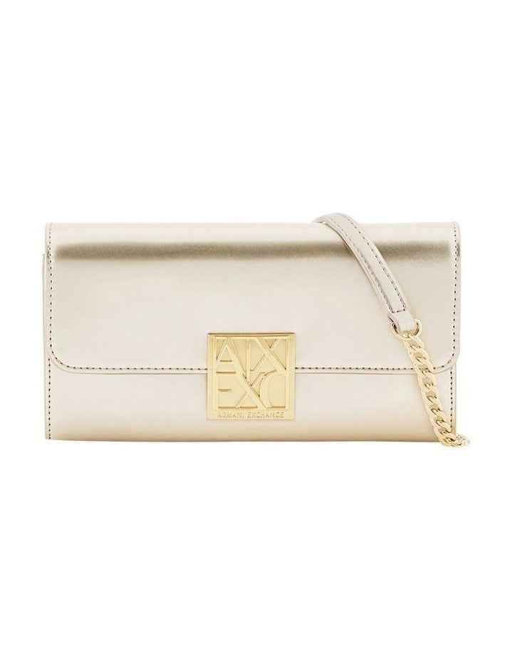 Patent Leather Crossbody Bag - Light Gold