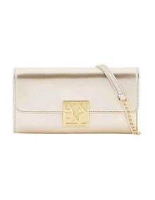 Patent Leather Crossbody Bag - Light Gold