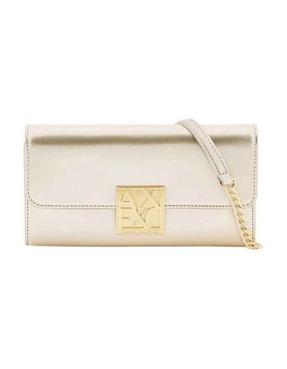 Patent Leather Crossbody Bag - Light Gold