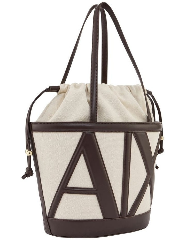 Marisol Shopping Tote Bag in Natural/Dusk Shade