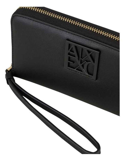 Black Zip Around Wallet