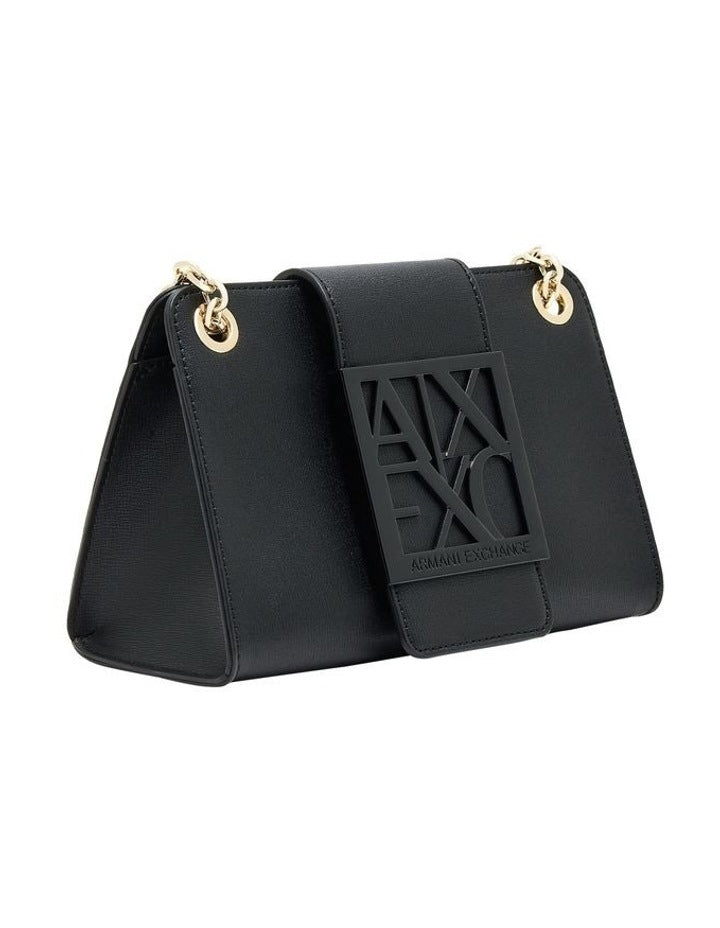 Mini Crossbody Bag - Black Leather