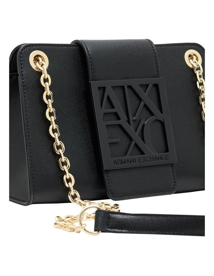 Mini Crossbody Bag - Black Leather