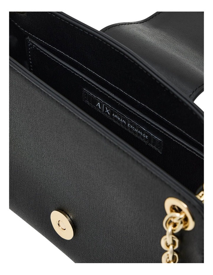 Mini Crossbody Bag - Black Leather