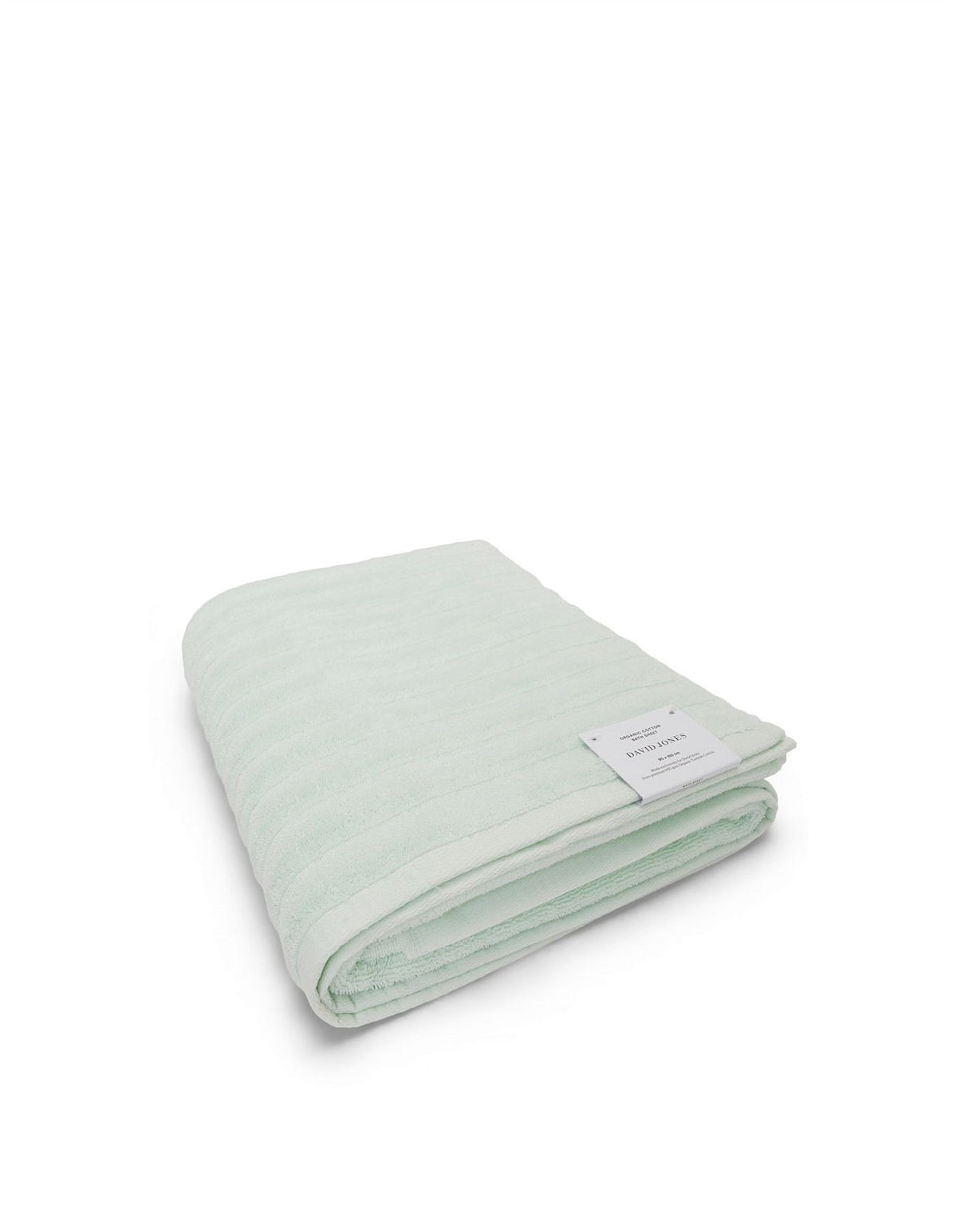 Hepburn Luxe Organic Turkish Cotton 90cm x 150cm Bath Sheet Seafoam