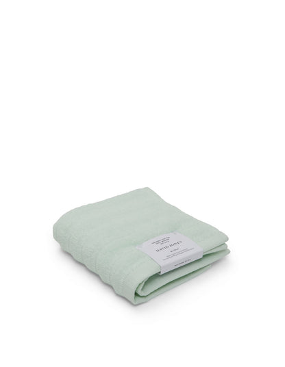 Hepburn Luxe Organic Turkish Cotton Face Washer Twin Pack Seafoam