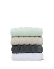 Hepburn Luxe Organic Turkish Cotton Face Washer Twin Pack Seafoam