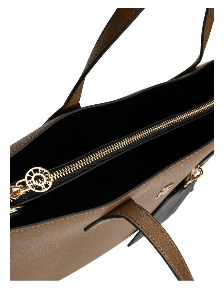 Icon Satchel Bag in Brown