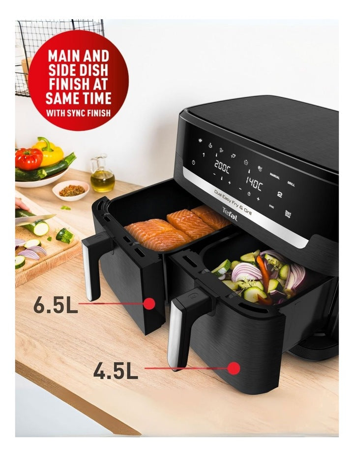 Dual Easy Fry And Grill Airfryer EY9458 11L in Black