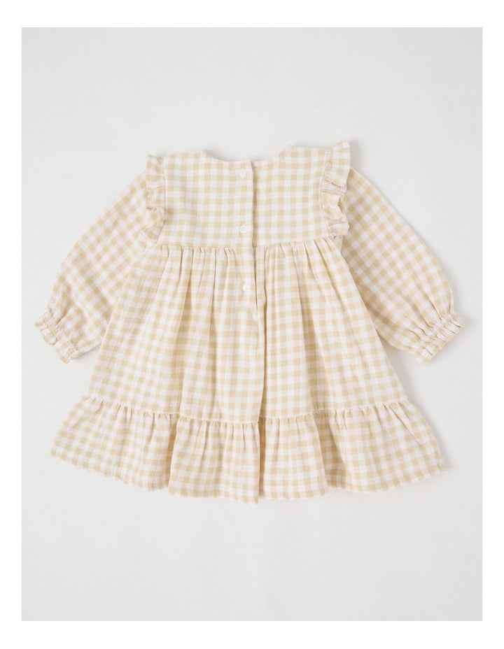 Gingham Dress in Cream