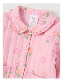 Quilted Floral Jacket in Blush